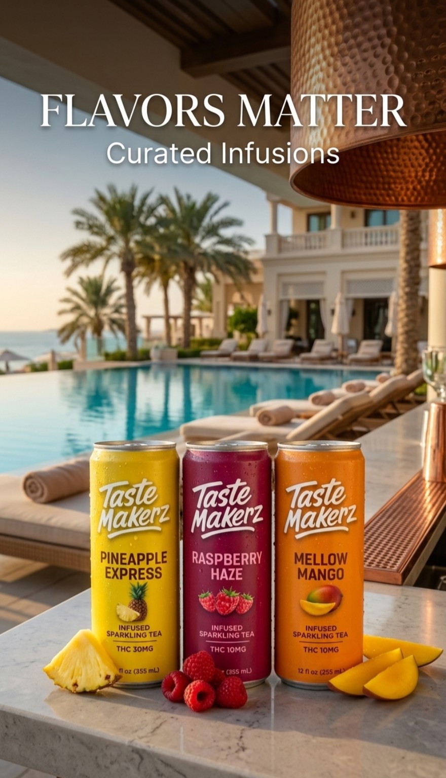 Taste Makerz infused sparkling tea and hemp-derived THC social drinks
